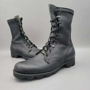 VTG Ro Search Boots Black Leather Combat Military Lace Up Men’s Sz 10 R